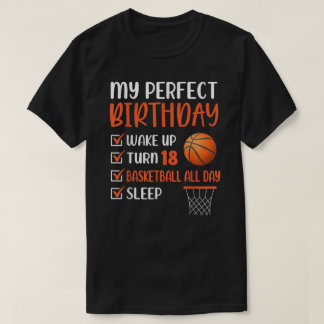 18歳バスケットボールバースデーパーティー18th Boy Bda Tシャツ