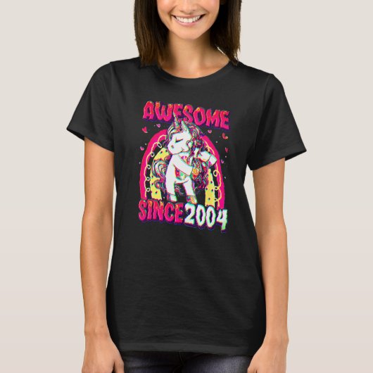 18歳ユニコーン フロッシング 18歳の誕生日 女子 Tシャツ (正面)