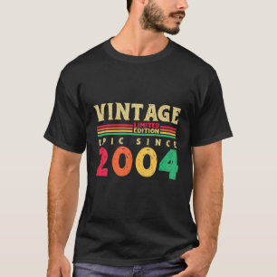 18歳ヴィンテージ2004年限定版18th Birt Tシャツ