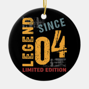 18歳ヴィンテージ2004年18誕生日 セラミックオーナメント