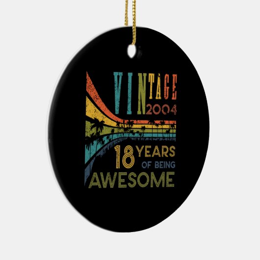 18歳誕生日ヴィンテージ2004 18誕生日 セラミックオーナメント (右)