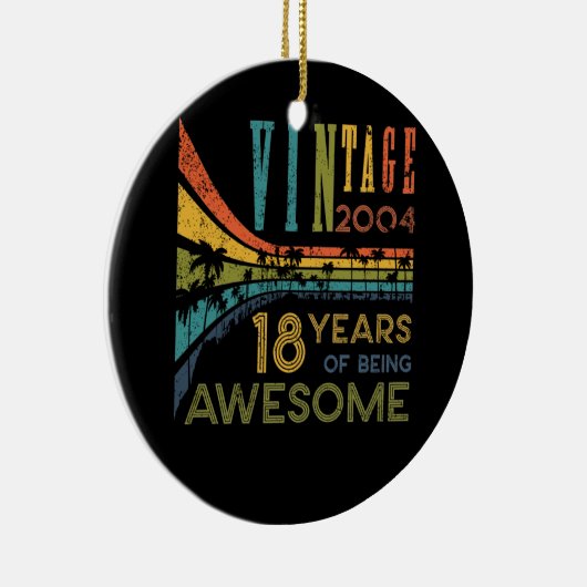 18歳誕生日ヴィンテージ2004 18誕生日 セラミックオーナメント (右)