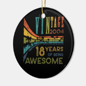 18歳誕生日ヴィンテージ2004 18誕生日 セラミックオーナメント (左)