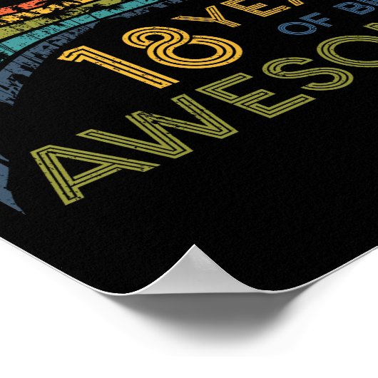 18歳誕生日ヴィンテージ2004 18誕生日 ポスター (角)