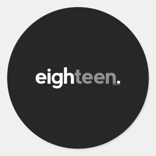 18歳18歳Py N ラウンドシール (正面)