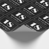 18番目の誕生日-インスパイアアールデコの検索"18"、名前 ラッピングペーパー (角)