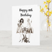 **18番目の誕生日***彼女を望む カード (黄色い花)