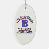 18祝年の素晴らしい セラミックオーナメント (右)