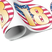 18米国の金ゴールド ラッピングペーパー (ロールコーナー)