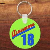 18素晴らし歳18誕生日 キーホルダー (正面)