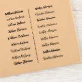 （18組）透明な名シンプルシール シール