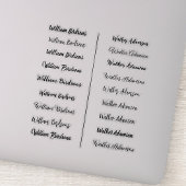 （18組）透明な名シンプルシール シール