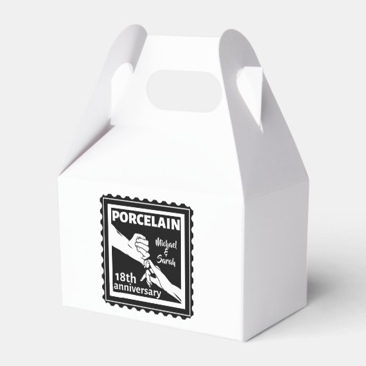 18結婚周年磁器伝統的 フェイバーボックス (裏面サイド)