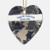 18結婚周年磁器 セラミックオーナメント (左)