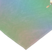 18結婚周年記念磁器猫の目とブルー テーブルクロス (アングル)