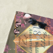 18結婚周年記念磁器猫の目 ビーチタオル (インサイチュ)