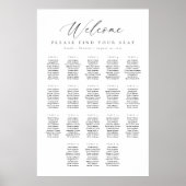 18表ウェルカムシーティングチャート ポスター (正面)