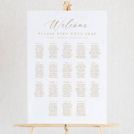 18表ウェルカムシーティングチャート ポスター