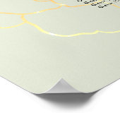 18表セージと赤面フローラ結婚の座席表 ポスター (角)