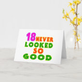 18見たことがない良い誕生日デザイン カード (黄色い花)