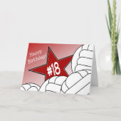 18誕生日おめでとうバレーボールスター！ カード (正面)