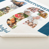 18誕生日の写真のコラージュ シェルパブランケット (3/4)