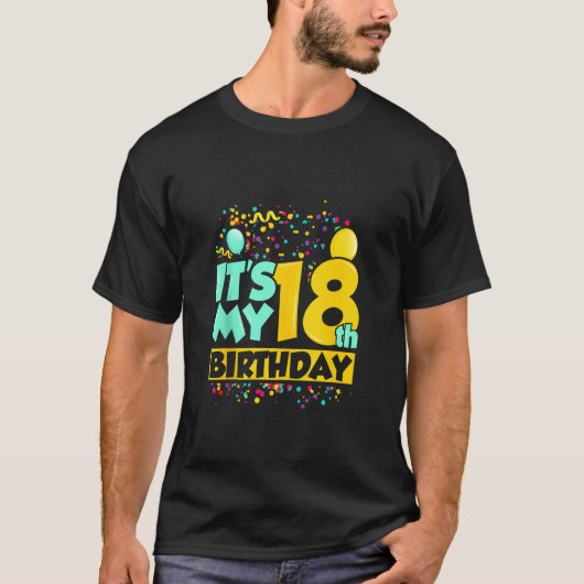 18誕生日の誕生日おもしろいシャツだ Tシャツ (正面)