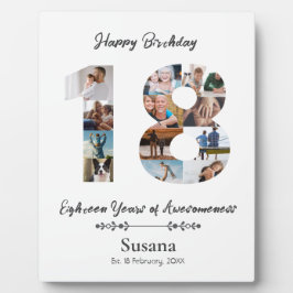 18誕生日カスタム写真集 フォトプラーク
