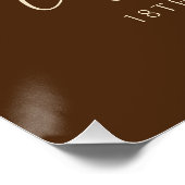 18誕生日カボチャ素朴秋ウェルカムサイン ポスター (コーナー)