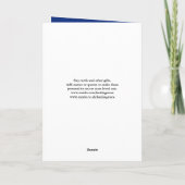 18誕生日カードグランドオジャーターブルー |カードの年齢 カード (裏面)