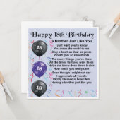 18誕生日カード – Brother カード (正面/裏面インサイチュ)