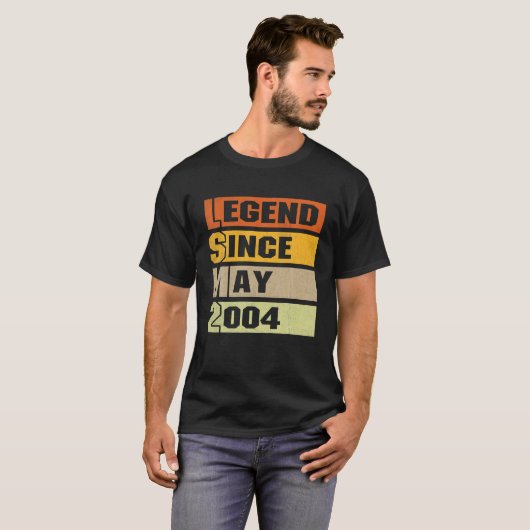 18誕生日ギフト5月から18歳の伝説 Tシャツ (正面フル)