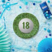 18誕生日ゴルフボールオングラス紙プレート ペーパープレート (パーティー)