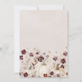 18誕生日サプライズパーティーかぼちゃ山花 招待状 (裏面)