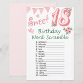 18誕生日スクランブルゲーム (正面/裏面)