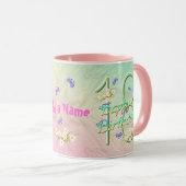 18誕生日バタフライガーデンマグ マグカップ (正面右)