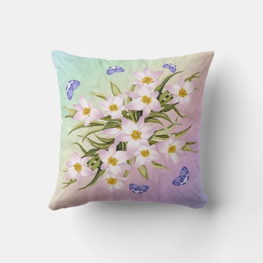 18誕生日バタフライガーデン装飾用クッション クッション (裏面)