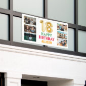 18誕生日バルーンフォトハッピーバースデーパーティー 横断幕 (ビルの外側)