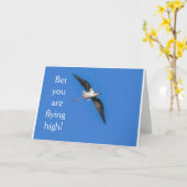 **18誕生日バードユーモア**誕生日カード カード (黄色い花)