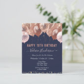 18誕生日ピンクバルーン予算招待状 (スタンド正面)