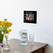 18誕生日ブラック金ゴールドお祝い写真 箔ポスター (レイダウン (キッチン))