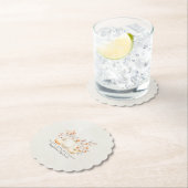 18誕生日ホワイトパンプキン紅葉カスタム ペーパーコースター (インサイチュ)