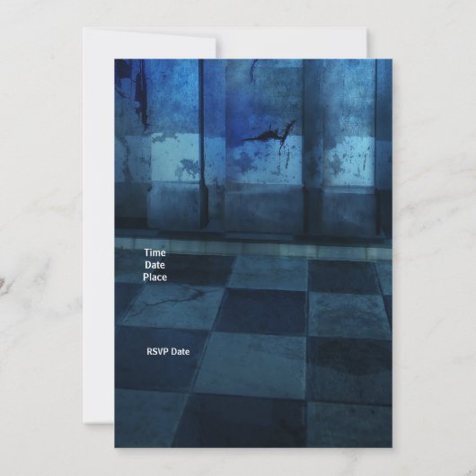 18誕生日ボーイズメンズアーバン通りアートグランジ 招待状 (裏面)