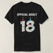 18誕生日公式大人18歳 Tシャツ (デザイン正面)