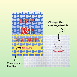 18誕生日名前の円パターンを追加 カード