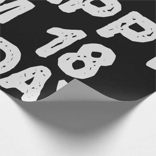 18誕生日嬉しい今日のギフト18だおもしろい ラッピングペーパー (角)