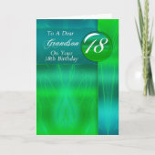 18誕生日孫モダン カード (正面)