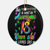 18誕生日素晴らし18歳の人は セラミックオーナメント (左)