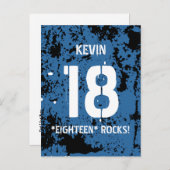 18誕生日18ロックスブルーグランジF18Z 案内ポストカード (正面/裏面)