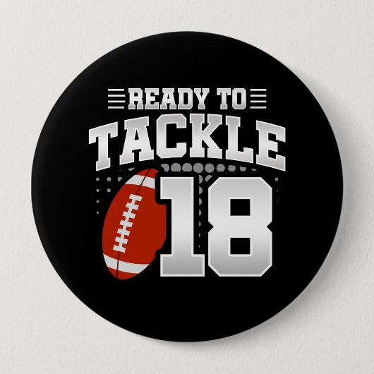 18誕生日18年カップル記念日に取り組む 缶バッジ (正面)